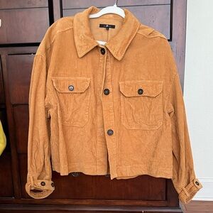 7 For All Mankind Tan Corduroy Jacket